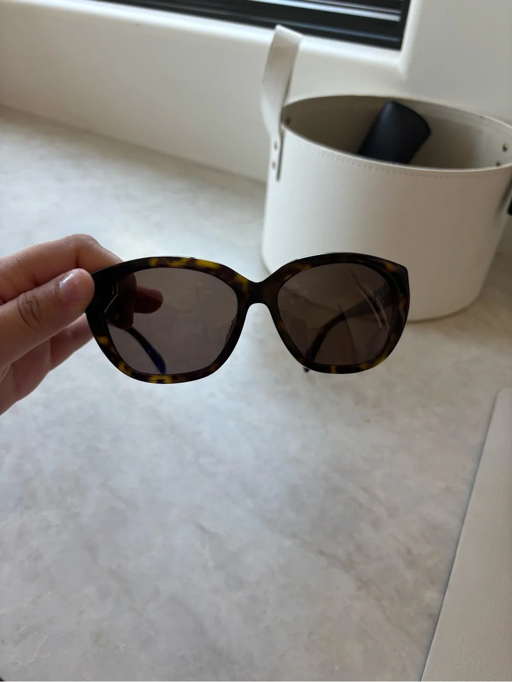 Prada Women's Tortoiseshell Sunglasses with Dark Brown Lenses